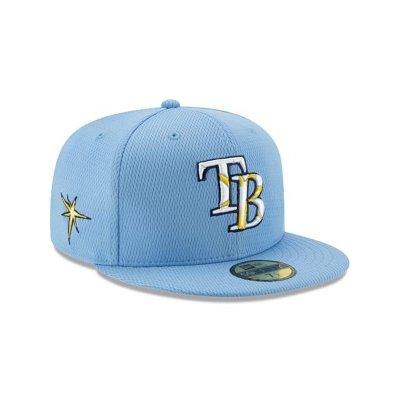 Blue Tampa Bay Rays Hat - New Era MLB 2021 Spring Training 59FIFTY Fitted Caps USA1380649